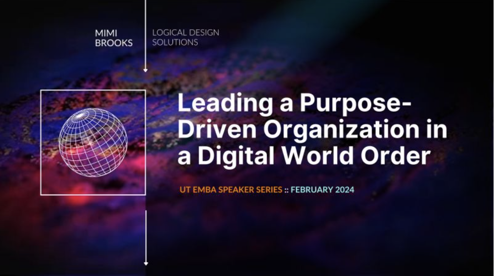 Leading a Purpose-Driven Organization in a Digital World Order